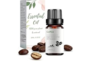 Coffee Essential Oil, Pure Plant Distilled Extract for Candle Making, Home Aromatherapy Diffuser, Skin & Body Massage Blendin