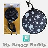 My Buggy Buddy Sunshade for Pram Car Seat Universal UPF 50+ Silver Stars view 7