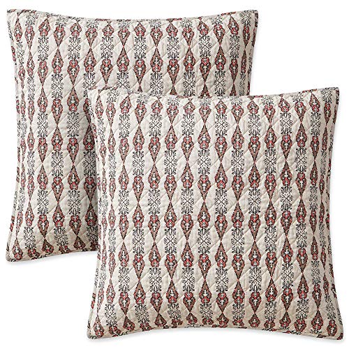 Amazon Com Amelie Quilted Euro Pillow Sham 26 X 26 100 Cotton