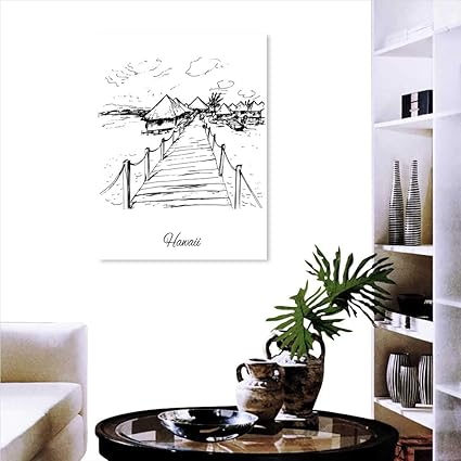 Amazon Com Hawaiian Canvas Wall Art For Bedroom Home