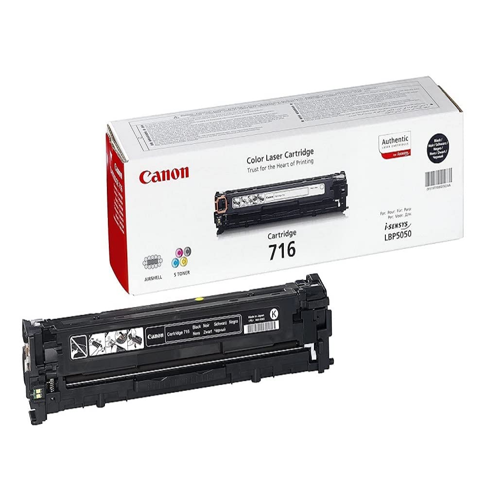 Canon 716Bk Black Toner Cartridge Ref 1980B002AA