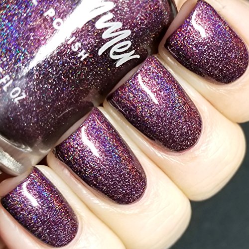 Fig-Get About It Holographic Nail Polish- 0.5 oz Full Sized Bottle