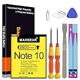 MAXBEAR Galaxy Note 10 Battery, (Upgraded) 3800mAh