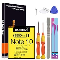 MAXBEAR Galaxy Note 10 Battery, (Upgraded) 3800mAh