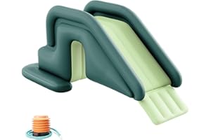 PVC Inflatable Pool Slide with Air Pump for Outdoor Indoor Backyard, 78.7x31.5x33.5 Inch