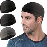 Go-sport 3 Pack Cooling Skull Cap Helmet Liner Sweat Wicking Cycling Running Hat for Men Women