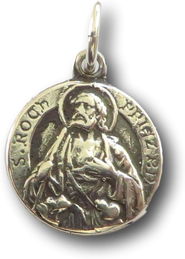St Roch/Rocco Medal - Patron of Dogs, Against epidemics - Antique Replica