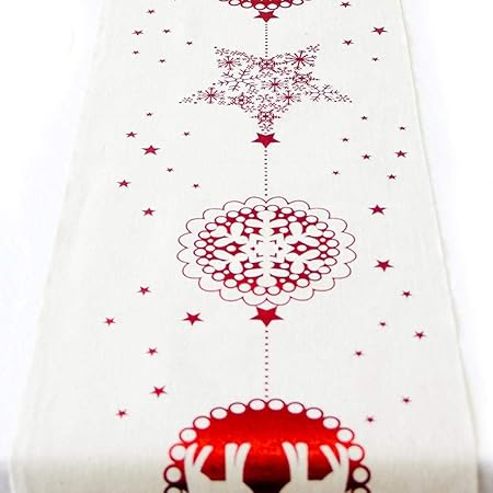 Pasti Di Natale.Nikgic Runner Natalizio In Lino Tovaglia Nappa Rettangolare Per Albero Di Natale Decorazione Da Tavolo Per Feste Riunioni Di Famiglia Pasti Di Natale 35 X 170 Cm Renna Amazon It Casa E Cucina
