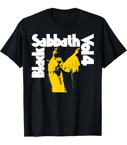 Amazon.com: Black Sabbath Official Vintage Negative T-Shirt
