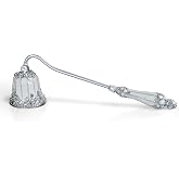 BGCTM Elegant Royal-Style Candle Snuffer with Pearl Inlay, Metal Handle for Safe and Stylish Candle Extinguishing (Elegant Silver)