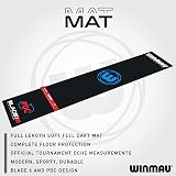 WINMAU Pro Zone Precision PVC Darts Mat with Integrated Raised Oche Line view 2