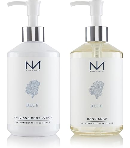 Amazon.com: Niven Morgan Blue Hand Soap and Lotion Set