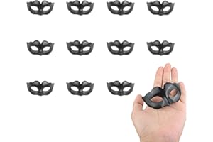 Quligeta Mini Masquerade Mask Party Decorations Mardi Gras Small Venetian Carved Mask Decor