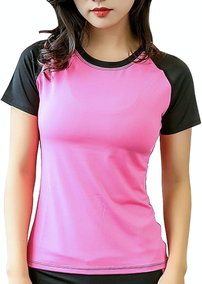 Amazon Co Jp エムティーエボコン Tシャツ スポーツ ウエア ヨガ 伸縮 ぴったり フィット レディース 服 ファッション小物