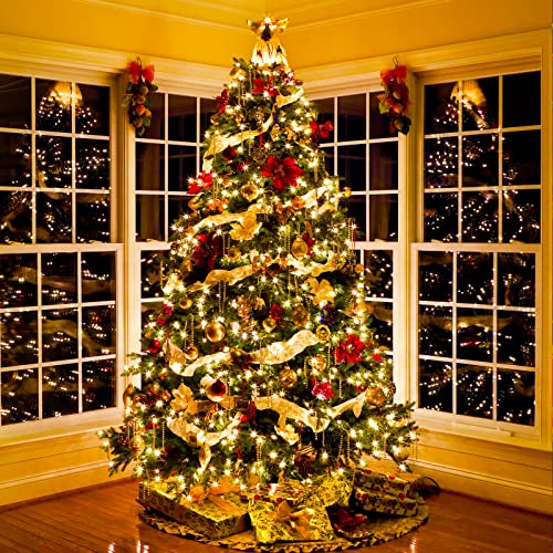 JMEXSUSS 66ft 200 LED Christmas Lights Indoor Outdoor, Warm White
