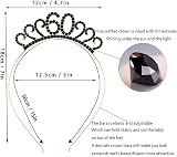 MIOSJI 60th Birthday Sash Tiara Crown Black Gold Women Party Decorations Gift view 3