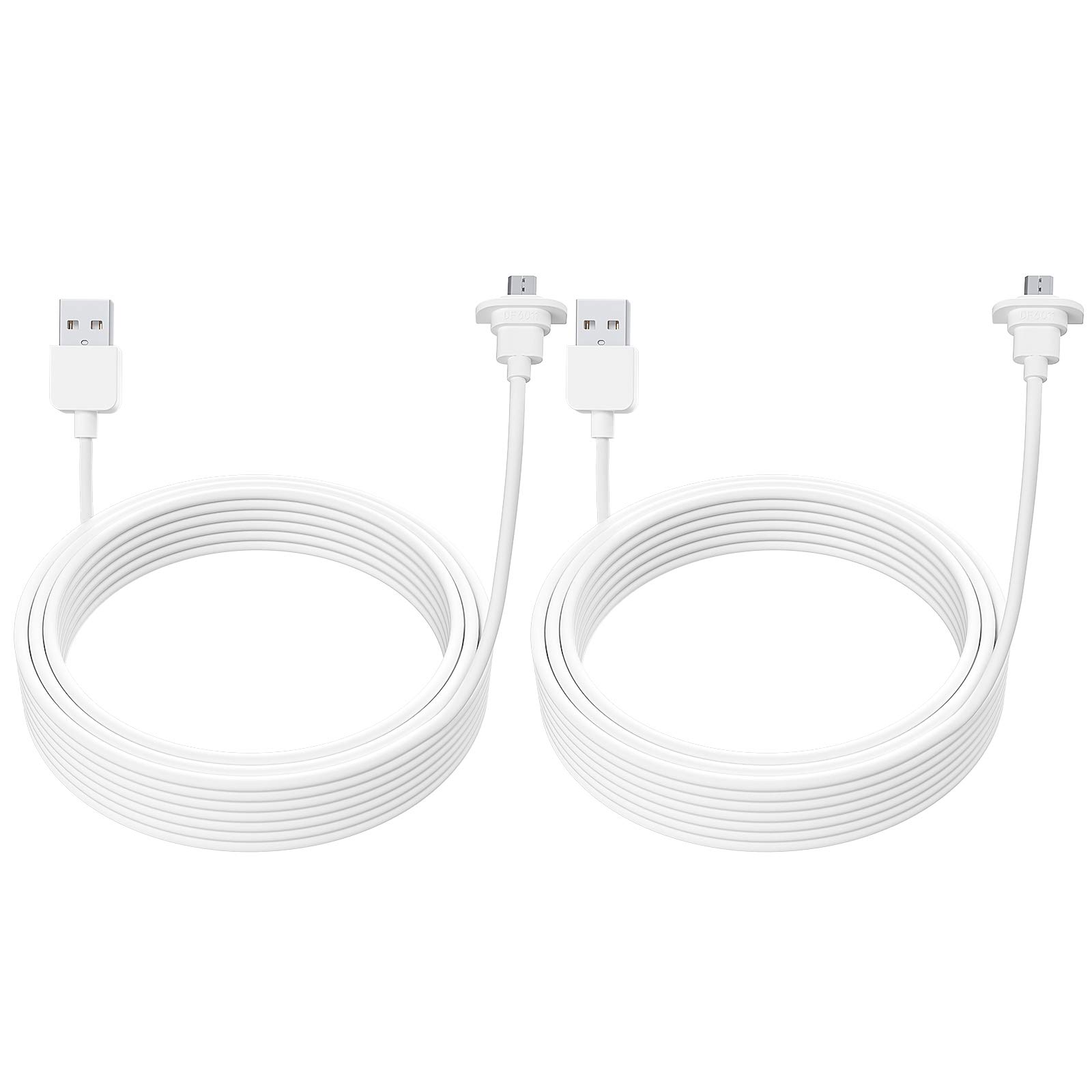 UIQELYS Weatherproof Charging Cable 30ft Compatible with eufyCam 2C, Indoor/Outdoor Weather Resistant Connector (Not Compatible with Other eufy Cameras) (2Pack)