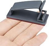 SOULWIT 50Pcs Self Adhesive Cable Management Clips Grey Organizers Wire Clips view 3