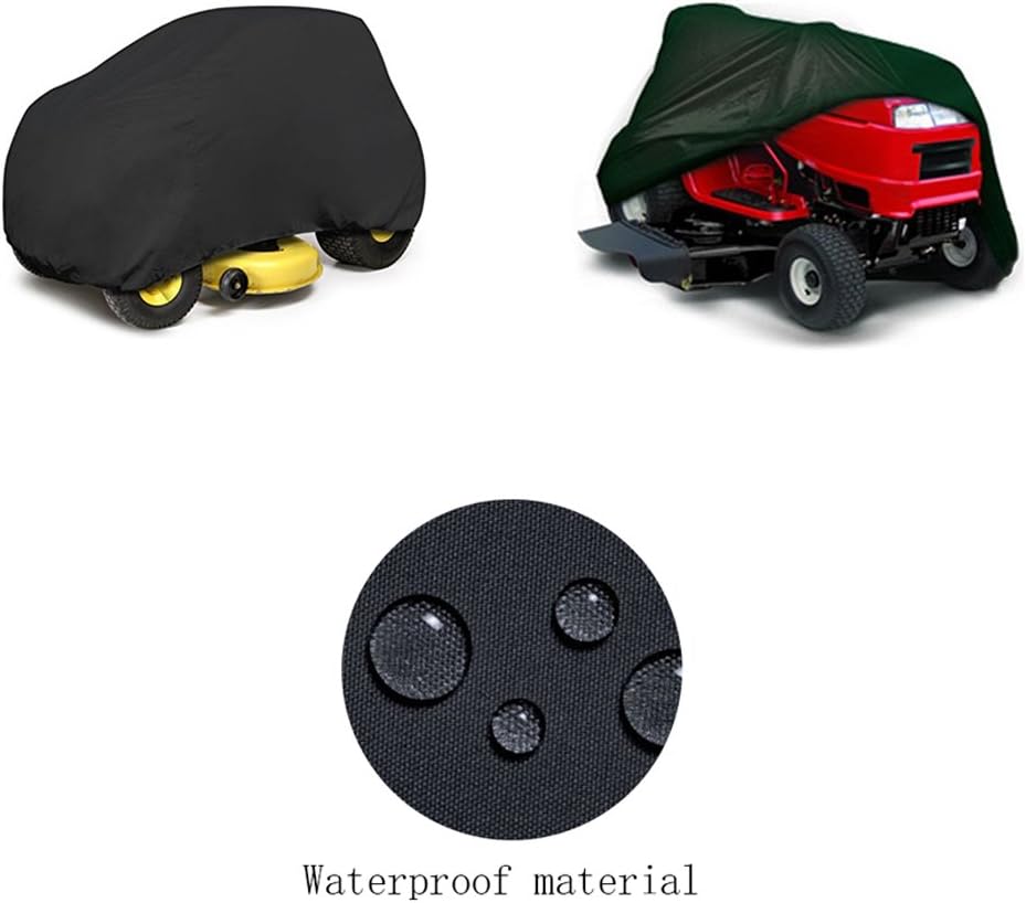 Mower Cover, 1pc Premium Heavy Duty Waterproof Lawn Tractor Cover with Extra Ultraviolet-proof Function and 54" Universal Fit Size