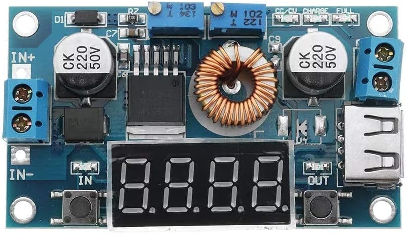 DC-DC 12V to 5V With USB Port Adjustable Voltage Current 3A / 5A Step Down High Efficiency Module DIY accessories