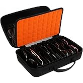 GRTCZYSL Travel Sunglasses Organizer Case 8 Slots, Portable Multiple Glasses Storage Case Hard Shell with Adjustable Dividers for Women Men Gift