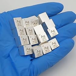 GOLEHS Silver (Ag) Density Cube, Laboratory-Grade
