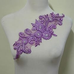 3D Beaded Lace Applique Light Luxury Clothing