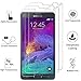 Coolpow 【3 Pack】 Designed for Samsung Galaxy Note 4 Screen Protector Tempered Glass Film, 9H Hardness, Ultra HD, Scratch Resistant, Easy Install, Case Friendly