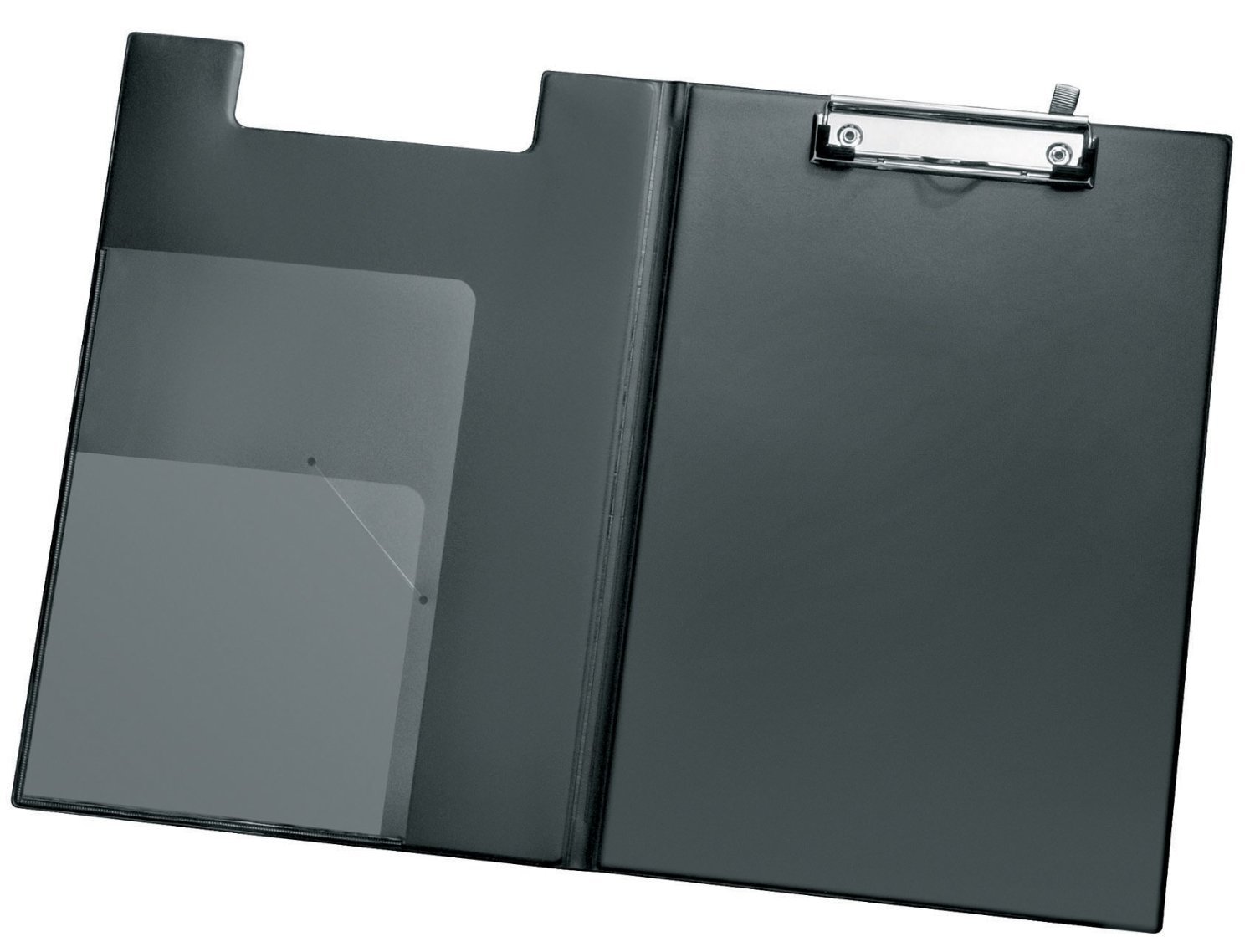 Veloflex 4804980 - Clipboard A4 Comfort Made from PVC Film Transparent Pockets Included Black