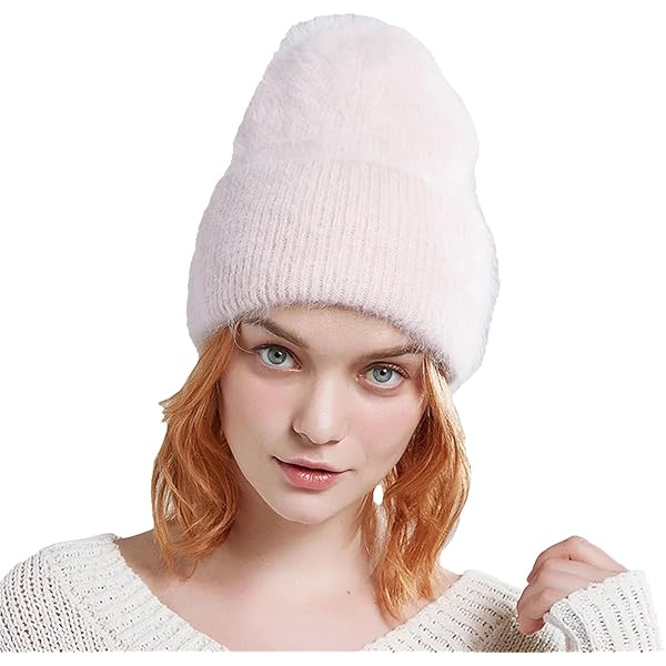 Skullies & Beanies - Beanie Hat with Pearl Beaded Trim Hat