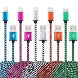 (5Pack 3.3FT) iphone Cable iphone Charger Nylon Braided Charging Cord for iPhone7 SE/6/6s/plus, iPad Air/Mini,iPod Nano/Touch