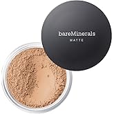 bareMinerals Original Matte Loose Mineral Foundation SPF 15, Powder Foundation Makeup, Buildable Coverage, Reduces Shine, Tal