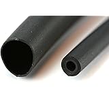 TEMCo 1/4" Marine Heat Shrink Tube 3:1 Adhesive Glue Lined 4 ft Black