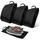 Shoe Bags for Travel, Set of 3 Pack Waterproof Travel Shoe Organizer with Zipper Closure Reusable Golf Shoes Bag Packing Storage Organizer with Handle for Basketball, Gym, Golf, Soccer, Boot