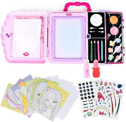 niñas pintadas de muñecas