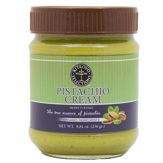 Premium Organic Pistachio Spread from Sicily by Stramondo 8.8 oz Grocery