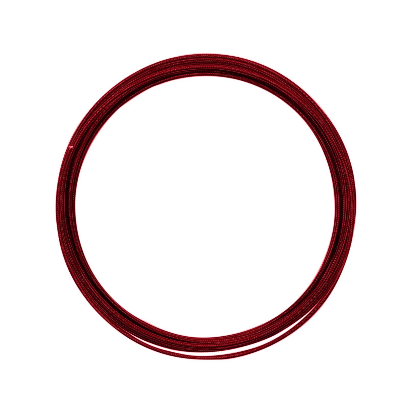 Vaessen Creative Aluminium Craft Wire Round 16.4 ft (5 m) x 0.08" (2 mm) Red - Flexible Metallic Wire for Crafting, Flower Arranging, Jewellery Making and Modelling