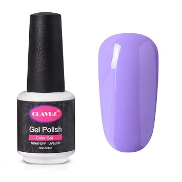 Amazon Com Clavuz Soak Off Pink Purple Nail Polish Uv Led Gel