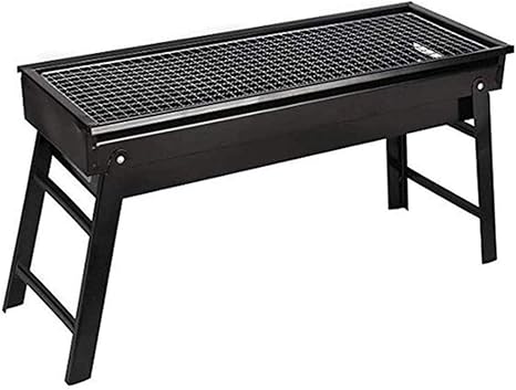 Amazon Co Jp バーベキューコンロ 屋外料理キャンプのピクニック屋外ガーデンチャコールバーベキューのための木炭bbqバーベキューグリル q 炭火 鉄板 焼肉 アウトドア コンロセット ソロキャンプ バーベキュー 登山 色 Black Size 60x22x33cm ホーム キッチン