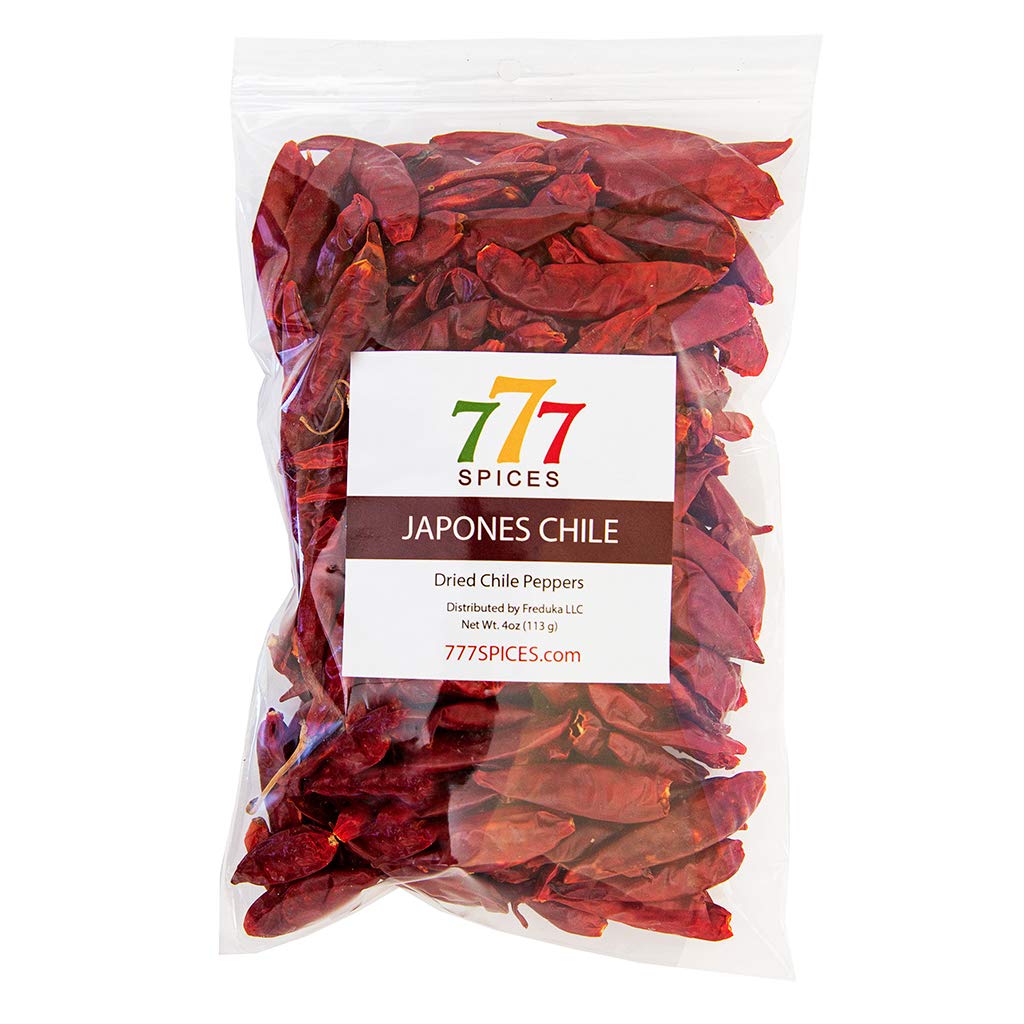 4oz Japones Dried Whole Chile Peppers, Japanese Red Pepper