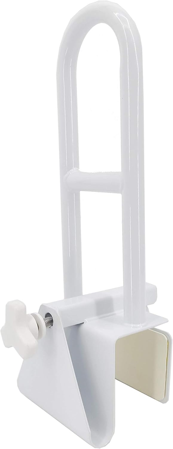 FixtureDisplays Adjustable Bathtub Safety Rail Shower Grab Handle Bar Edge Mount Clamp Senior Fall Prevention Handicap Bathtub Grab Bar 15265-NF No : Office Products