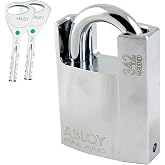 ENFORCER ABLOY 342-25 Shrouded Padlock, 3/8" Shackle, Anti-Cut Steel Body | Anti-Cut Steel Body