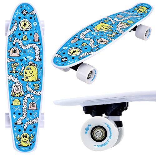 Street Surfing Fizz Fun Board, Designer Skateboard. Compact 