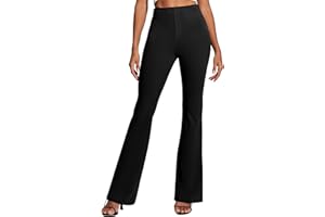 IUGA Womens Dress Pants Stretchy Work Pants Women Business Casual Bootcut Slacks High Waisted Pull On Trousers with Pockets