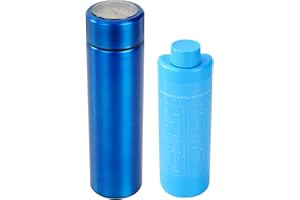 BOGUSH 60H Medicine Cooler TSA Approved Temp Display Insulin Pen Travel Cooler Medication Cooler for Travel Diabetic Cooling Case Insulin Pens Cooler Travel CASE Medicine Cooler Box (Blue)