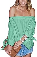 Just Quella Women's Off The Shoulder Top Blouse 8422