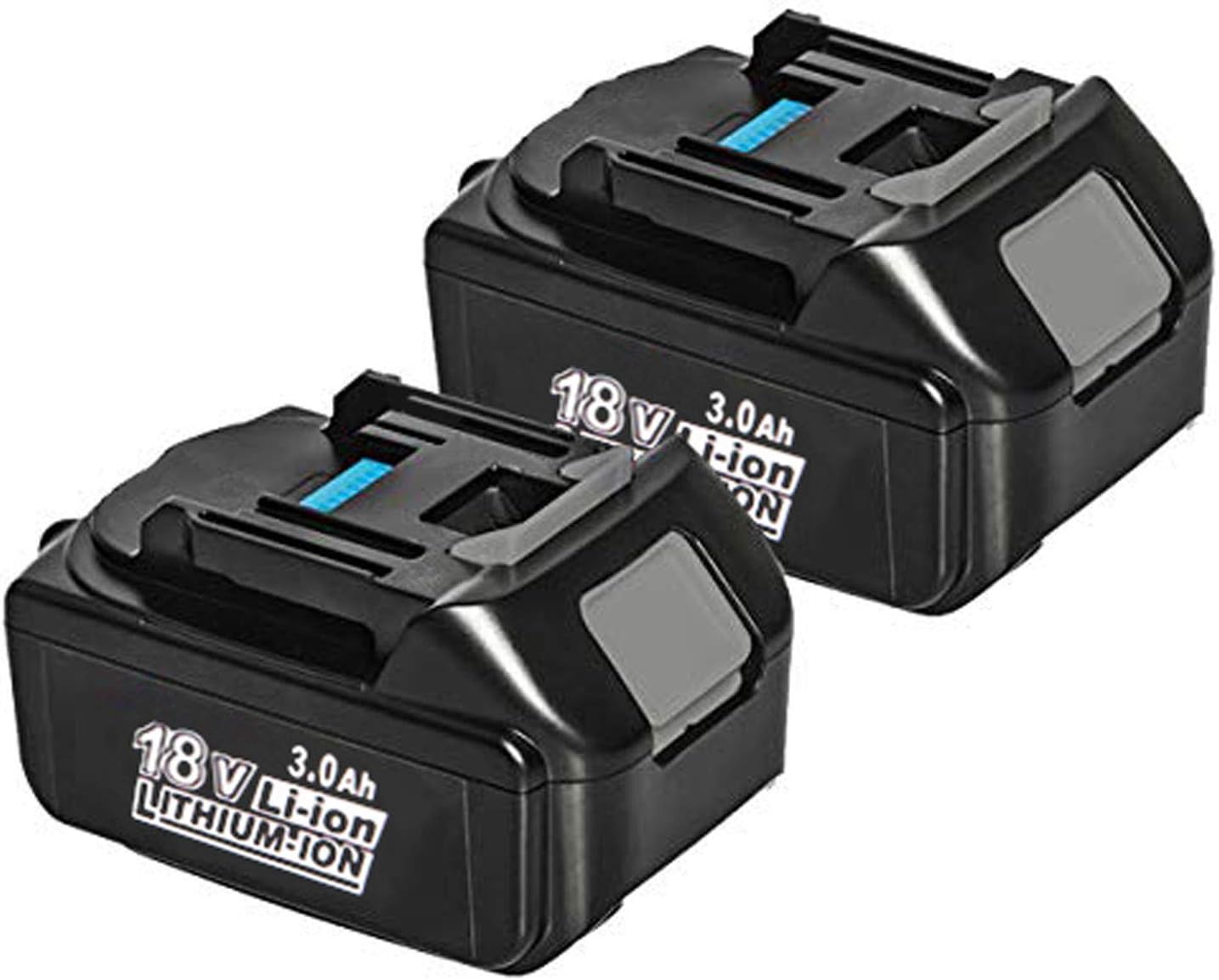 2Pack 3000mAh BL1830 18V Battery for Makita Lithium ion Replacement Battery BL1815N BL1820 BL1830 BL1840 BL1845 BL1850 BL1850B-2 LXT-400