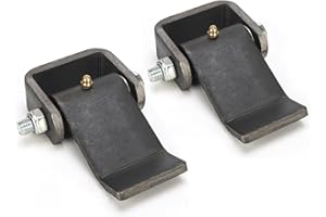 BOODVON Weld on Trailer Hinges with Grease Fitting, Short Leaf Design Heavy Duty Dump Trailer Hinges, Raw Surface Finish Truck Trailer Door Hinge, 2 Pack