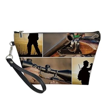 Amazon Com Hunting Decor Useful Cosmetic Bag Collage Of Hunting