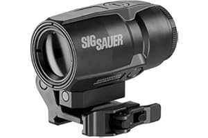 SIG SAUER JULIET3T-AMR 3x22mm Tactical Magnifier | Compact Flip-to-Side Optic with PowerCam QR Mount | AMR Compatible | Waterproof Fogproof Lightweight Design for Red Dot Sights